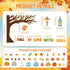 Zonon Fall Classroom Bulletin Board Decorations Christian Fall Love with Jesus Bulletin Board Set Religious Tree Maple Leaf Pumpkin Harvest Cutout for Autumn Thanksgiving Sunday School Church Supply by Zonon