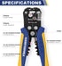 haisstronica Self-Adjusting Wire Stripper, 3 in 1 Heavy Duty Automatic Electrical Wire Strippers for 10-24 AWG
