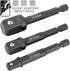 CARBYNE Impact Grade Socket Adapter Set, 3 Piece 3 Extension Bits for Drill Driver