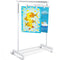 Soaoo Adjustable Anchor Chart Storage Rack, Vertical Poster Holder with 12 Hangers for Classroom Supplies