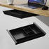 Under Desk Mounted Sliding Pull-out Drawer with Pencil Tray, 17'' x 13.5'' Large Storage Organizer for Workstation