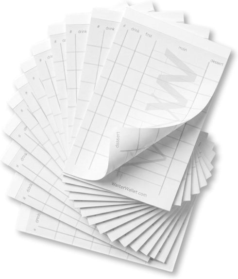 Waiter Wallet Jr. Server Order Pads (3" x 5") 12 Guest Check