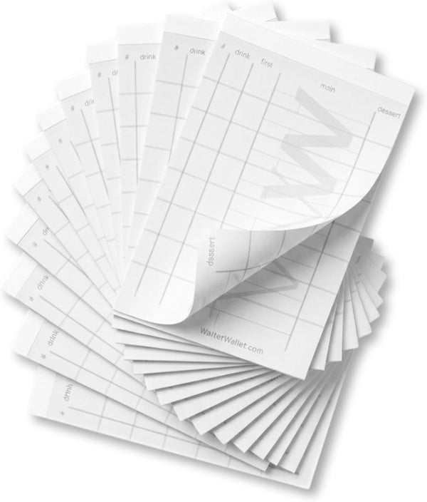 Waiter Wallet Jr. Server Order Pads (3" x 5") 12 Guest Check