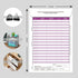 Receipts Envelope Organizer, Expense Envelope for Auto Mileage and Business Expense Tracker, 12 Pack (Purple)