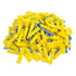 Ribbed Wall Anchors #4-#6 7/8-Inch, 100-Pack Yellow Plastic Anchors with Screws for Drywall/Concrete