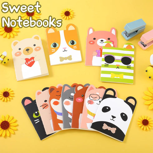 Yexiya 36 Packs Mini Cute Animal Notebooks, Funny Cartoon Notebooks for Christmas, Valentine's Day Gifts