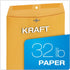 Quality Park 10" x 13" Clasp Envelopes, Heavy 32 lb Brown Kraft, 100/Box