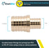 SharkBite 1-1/2 x 1 Inch Brass Crimp Reducing Coupling for PEX Pipe