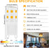 G9 LED Bulbs, 2W, 25W Halogen Equivalent, 250LM, 120V Mini T4 G9 Base, 3000K Warm White, 5 pcs