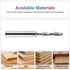 3/16 inch 1/4 inch SpeTool Carbide CNC Router Bits Cutting Diameter Up Cut Router Bit with Shank Suitable for CNC
