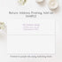 5.5x4.25 Purple Flowers Sympathy Thank You Cards, Funeral Thank You Cards, Bereavement Notes with Envelopes, Flat
