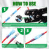 Twidec 200PCS Heat Shrink Spade Connectors Kit, 16-14 AWG Fully Insulated Electrical Wire Crimp Connectors