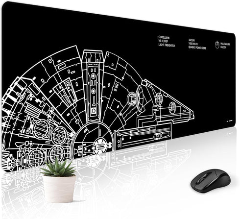 Large Mouse Pad Desk Mat, Gaming XXL Keyboard Desktop Computer Laptop, Unique Design for Women Girls Men, 30x12''