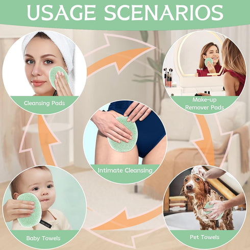 LuxoCare 3 Intimate Washcloths pcs Intimate Wash Pads, Towels Soft Microfiber for Feminine Hygiene, Postpartum Care