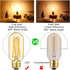 E26 Bulb 6W E26 Bulb 60 2700K E26 Bulb dimmable AC120V 600lm T14 T45 Bulb Pack 6 Leools LED Equivalent watt Warm White