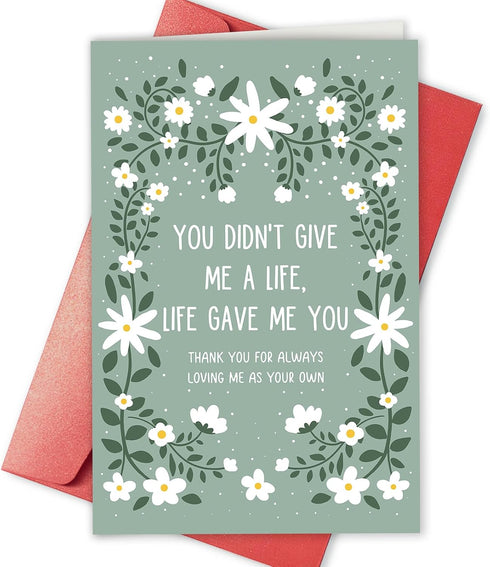 Bablira Heartfelt Mothers Day or Fathers Day Card, Thank You Card Gift for
