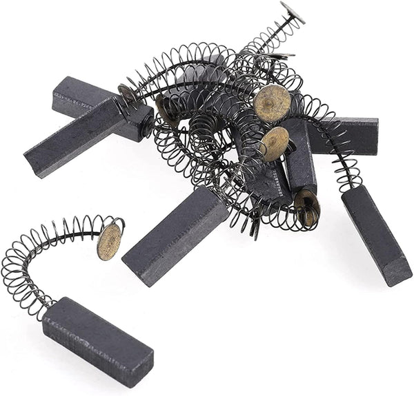 8 Pcs Carbon Brushes with Wire Leads and Brush Springs, 24mm x 8mm x 6 mm for Generic Electric Motor