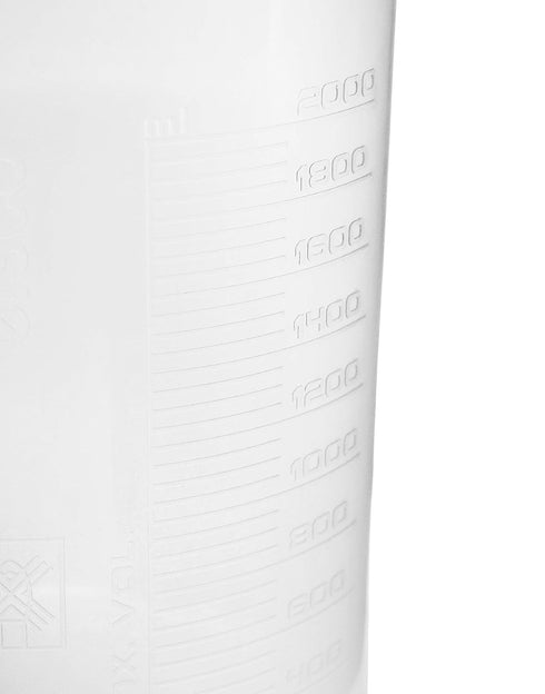 2000mL Plastic Beaker - Premium Polypropylene, 50ml Graduations - Autoclavable
