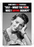 NobleWorks Funny Retro Birthday Card with Envelope, Adult Humor Celebration Greeting