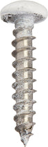 White Phillips Pan Sheet Metal Screws