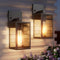 FNYUSLET Outdoor Light Fixtures Wall Mount, Waterproof Front Porch Lights, Modern Exterior Lighting