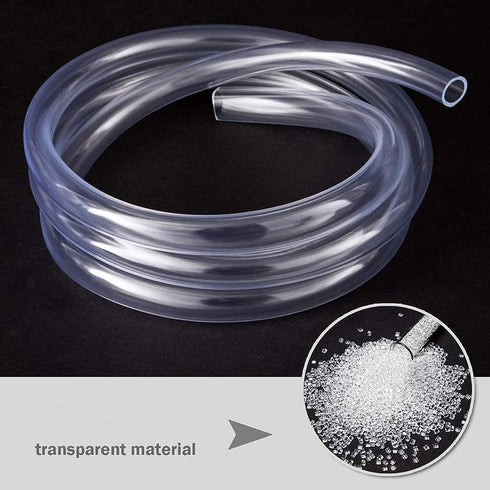 AMHUKIP 1m 7 13mm) Silicone Tube, Flexible Silicone Rubber Tubing Water Air Hose for Pump, for Home Brewing