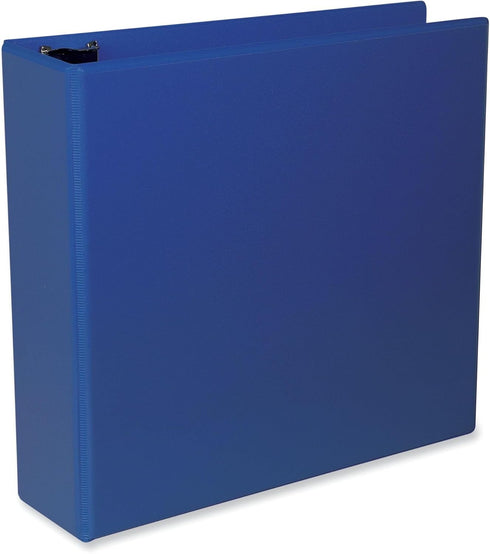 Universal UNV20754 3-Slant D-Ring View Binder, 11 in. x 8.5 in., 3 in. Capacity, Navy Blue
