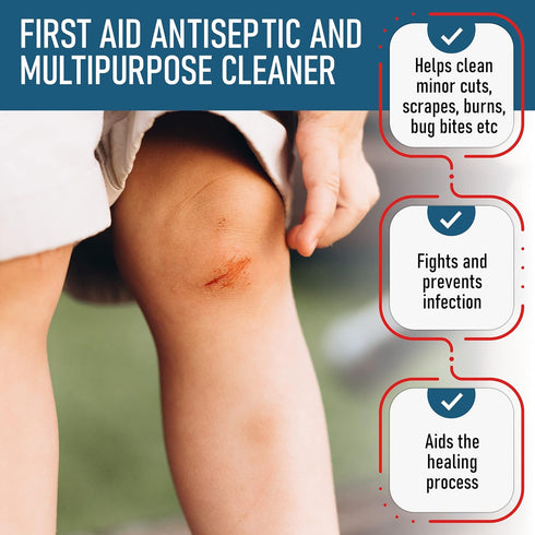 3% H2O2 3 (1 Epic Medical Supply Hydrogen Peroxide - First Aid Antiseptic & Multipurpose Cleaner - Topical Wash