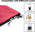 Lockable Bank Deposit Bag with Upgraded Zipper, Multi-Purpose Storage Zipper Pouch in Dark Blue