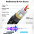 20FT 20 HOSONGIN RCA Audio Cable - Dual Shielded Noise Free Durable Braided Male to Male Long Audio Cord for Home