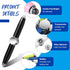 Meanplan 5 Pcs Pen with LED Light, Rotating Ballpoint Pen, Anti-Stress Gift for Business Adults, 4 Inches, 5 Colors