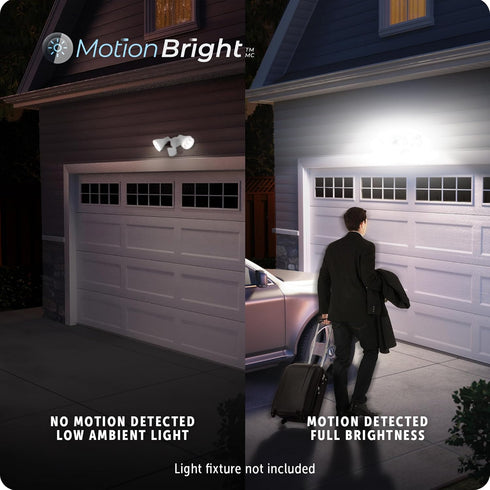 Globe Electric Wired Motion Sensor Flood Light Replacement for Outdoor Security