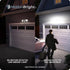 Globe Electric Wired Motion Sensor Flood Light Replacement for Outdoor Security