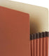 Blue Summit Expanding File Pockets, Letter Size, 10 Folders with 5.25” Expansion, Redrope