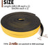 Yotache Weather Stripping Door Seal Strip 1/2" x 1/4", 2 Rolls x 13Ft, 26Ft Total Adhesive Foam Tape
