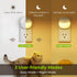 1-50 4 Packs AUVON Plug in Night Light with Motion Sensor and Dusk to Dawn Sensor, Mini Warm White LED Nightlight