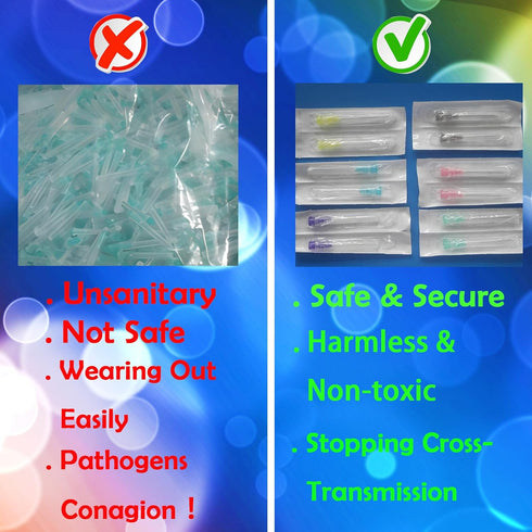 100Pack-18ga 1.5inch Dispensing Blunt Needles, Individual Package of Injection Syringe Accessories for Refilling