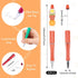 Beadthoven 20pcs Plastic Beadable Pen, Bead Ballpoint Pen Shaft Black Ink Bead Pens for DIY Pen Decorations Supplies Office School Halloween (Orange) by BB Beadthoven