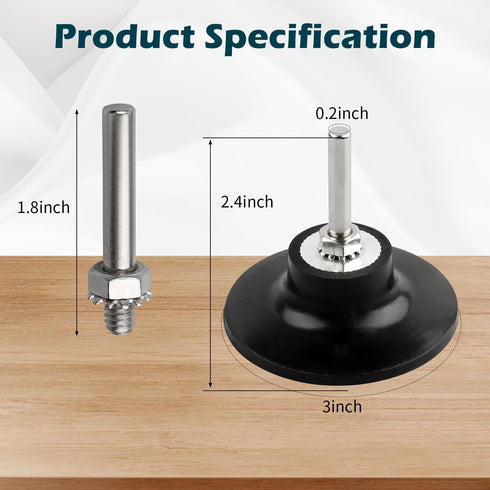 3 Inch 1/4" Quick Change Disc Pad Holder, Roloc Disc Pad Holder, Sanding Discs Holder Roll Lock Disc Pad Quick Change