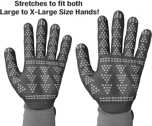 Advanced Max Grip 3 Pack Gloves, Gray
