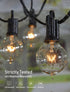 30FT G40 27 Bulbs(2 E12 Brightown Outdoor String Lights Globe Patio Lights with Edison Glass Spare), Waterproof