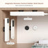 UMUST 4Pcs Magnetic Remote Control Holder, Upgrades Silicone Wall Mount Self-Adhesive Remote Control Stand, Organizer
