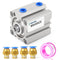 TAILONZ PNEUMATIC 50mm Bore 25mm Stroke Small Thin Cylinder Aluminum Air Cylinder SDA50-25