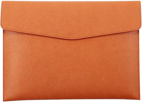 Enyuwlcm PU Leather A4 File Folder, Document Holder, Waterproof Portfolio Envelope Case with Snap Closure