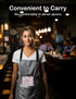 Zreal Cute Server Book for Waitress, Waiter Book with Zipper and Magnetic Pocket, Cherry & Bow Print Serving Book
