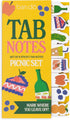 ban.do Food Theme Sticky Tab Notes, Novelty Page Flags for Annotating, Picnic Set