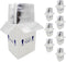 ELAZEKES 7x6x10 Small Insulated Shipping Boxes for Frozen Food, 8 Pack Double Insulated