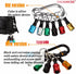 Bit Holder 1/4 inch Hex Shank Screwdriver Extension Bar, Keychain Screw Adapter, 6PCS-B