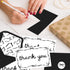 Quera 24 6 4 Inches Pcs Black Bow Thank You Cards Greeting Cards with Envelope for Baby Shower Invitations Bridal