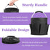 2Pack 17L 600D Foldable Cleaning Supply Caddy with Handle, Portable Bucket Tool Organizer, Garden Tool Bag in Oxford